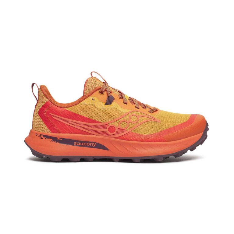 Saucony Peregrine 15 Orange Gelb AW25 Schuhe