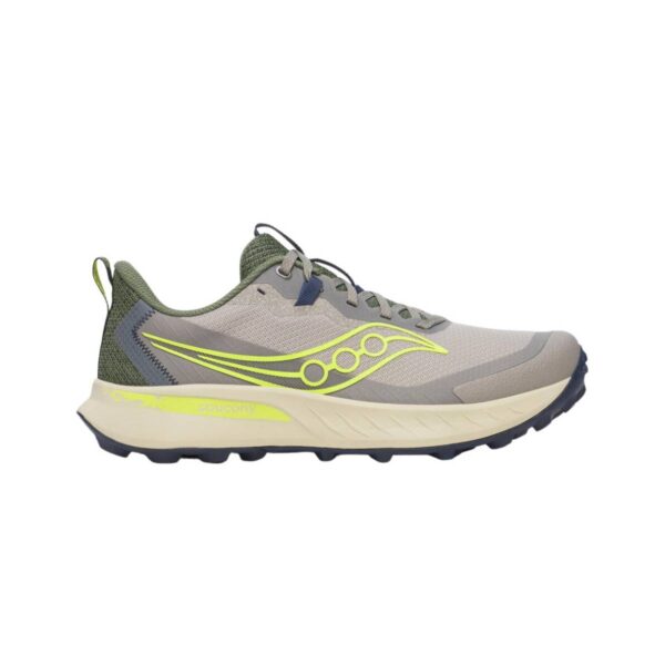 Saucony Peregrine 15 Schuhe Grau Grün SS25