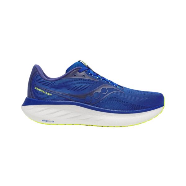Saucony Ride 18 Schuhe Blau Gelb AW25