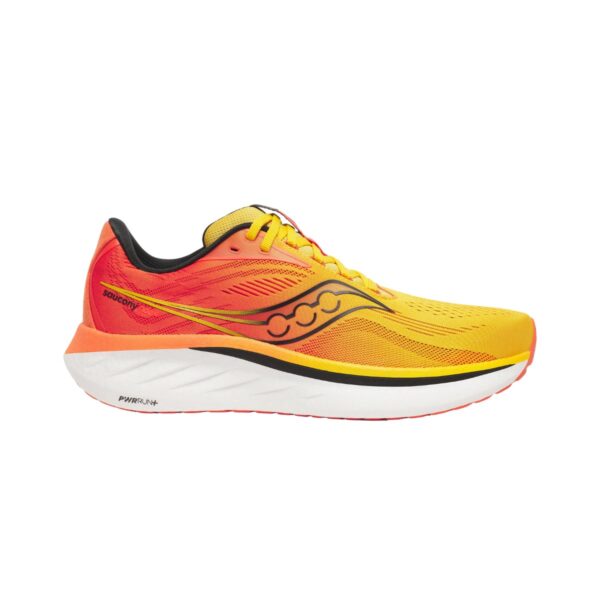 Saucony Ride 18 Schuhe Gelb Orange SS25