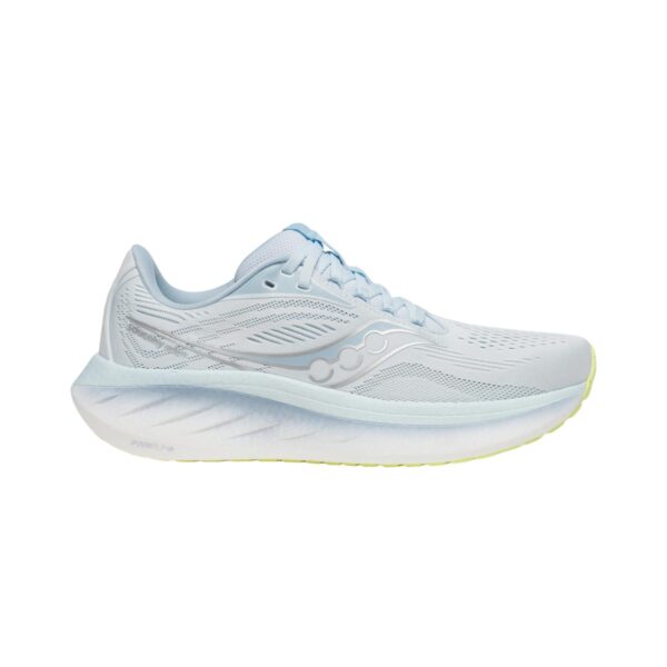 Saucony Ride 18 Schuhe Hellblau Weiß SS25 Damen