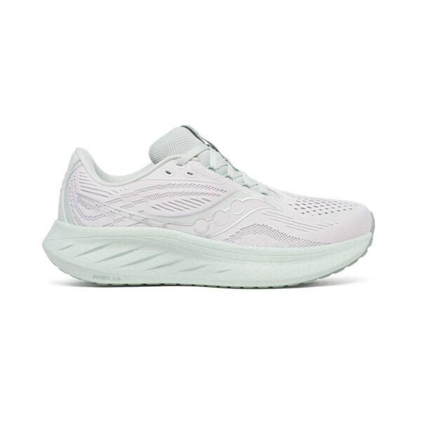 Saucony Ride 18 Schuhe Weiß Grün AW25 Damen