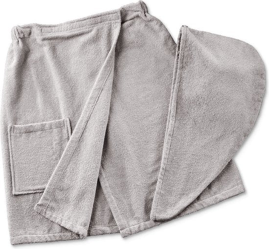 Sauna Kilt & Haartuch Set Schön & Gesund