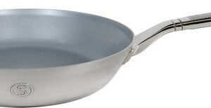 Saveur Selects - Voyage Bratpfanne - Ø25 cm - Antihaftbeschichtete Pfanne - Dreischicht-Edelstahl - Für Induktion und alle anderen Wärmequellen - Backofenfest bis 260°C - Spülmaschinenfest Wohnen & Kochen
