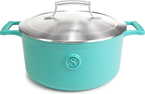 Saveur Selects - Voyage Kasserolle - Ø25 cm - Gusseisen - PFAS-frei - Induktion - Saveur Blau Wohnen & Kochen