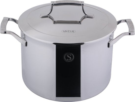 Saveur Selects - Voyage Kochtopf - Ø25 cm - Dreischicht-Edelstahl - PFAS-frei - Induktion - Backofenfest Wohnen & Kochen