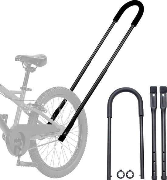 Schiebebügel für Kinderfahrräder - Universal - Schwarz - Fahrradlenker - Geeignet für Balance-Bike