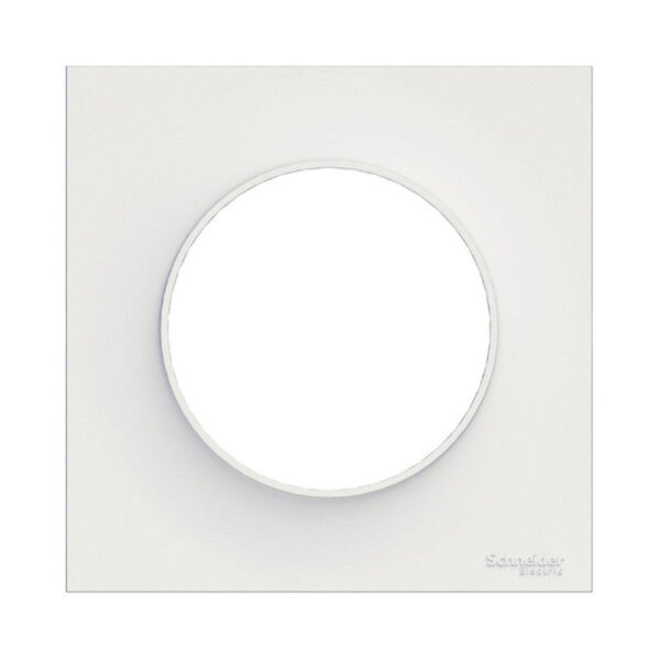 Schneider Electric ODACE Abdeckplatte 85x85 mm - 1 Position - Weiß Elektronik