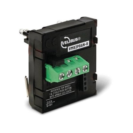 Schnittstelle mit blauen Feedback-LEDs für einzelne oder doppelte Niko®-Taster Wohnen & Kochen