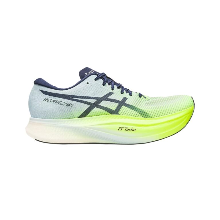 Schuhe Asics Metaspeed Sky+ Grün und Hellblau
