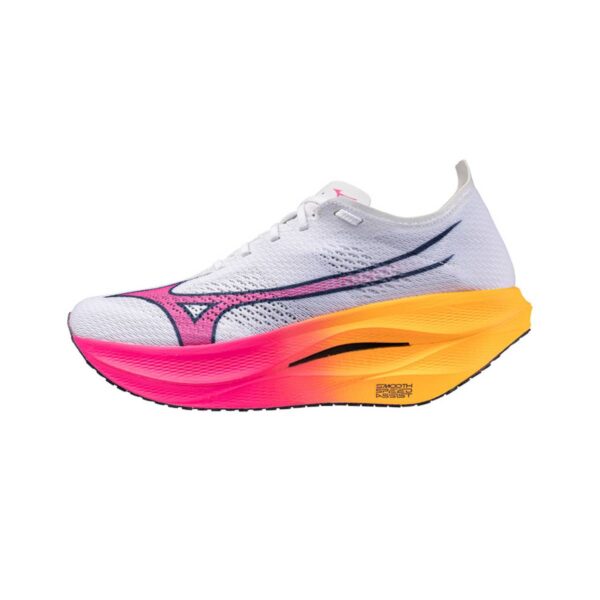 Schuhe Mizuno Wave Rebellion Pro 3 Hanabi Weiß Rosa AW25 Unisex
