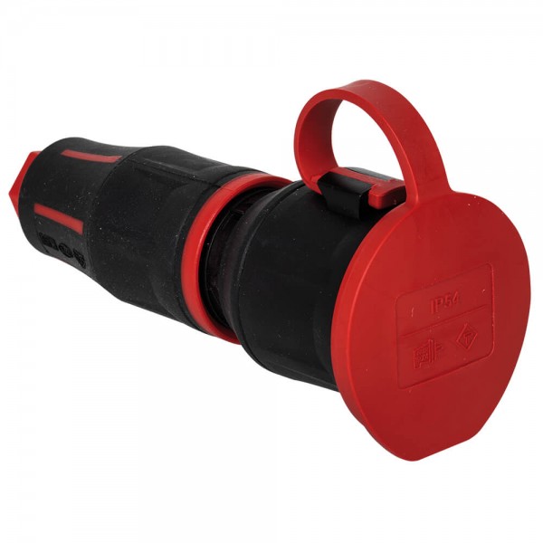 Schukokupplung PA6-2K (Polyamid) gummiert IP54