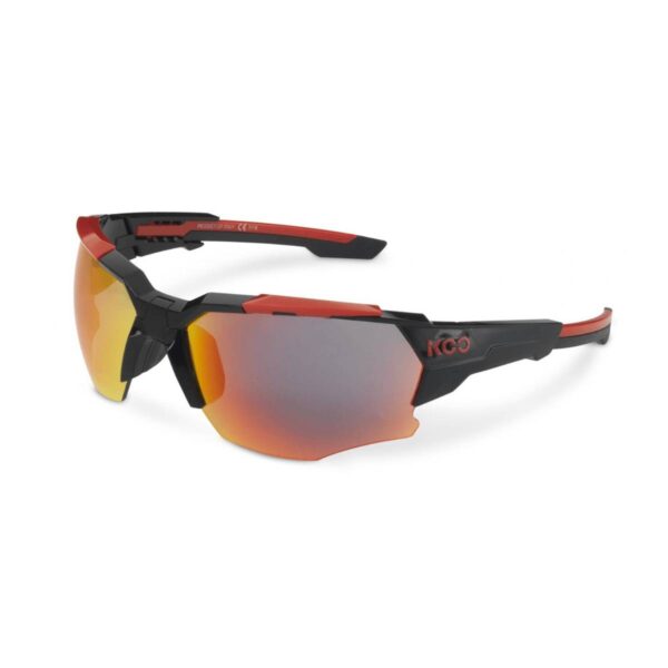 Schutzbrille KOO Orion Black Red Lens Red Mirror Fahrradbrillen