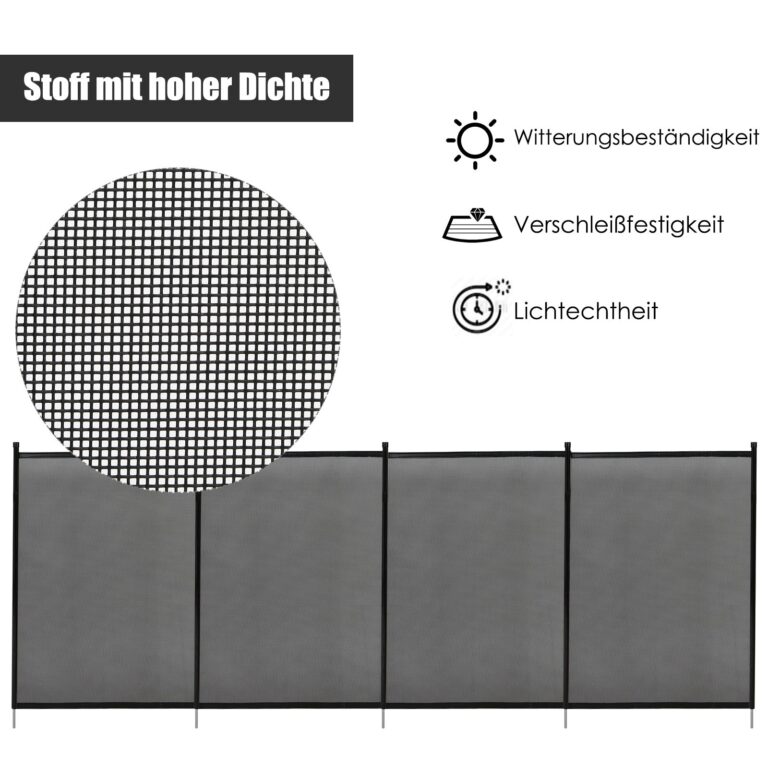 Schwimmbadzaun Kinderschutzzaun Schwimmbadschutz Saunateichzaun 360 x 125 cm Haus & Garten