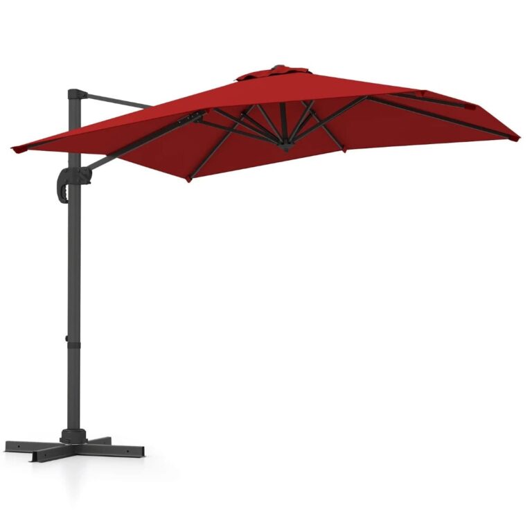 Schwimmender Sonnenschirm Coast - Rechteckig - 250 x 250 cm - Rot Haus & Garten