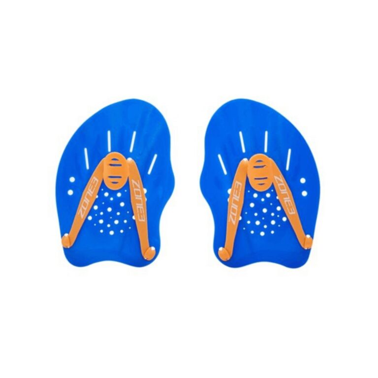 Schwimmpaddel Zone3 Ergo Blue Orange Schwimmen