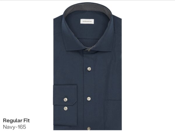 Seidensticker Business Hemd - Größe 44 - Navy-665 - Spreizbarer Kent-Kragen - eisenfrei - Slim Fit oder Regular Fit - Luxe Cotton Kleidung