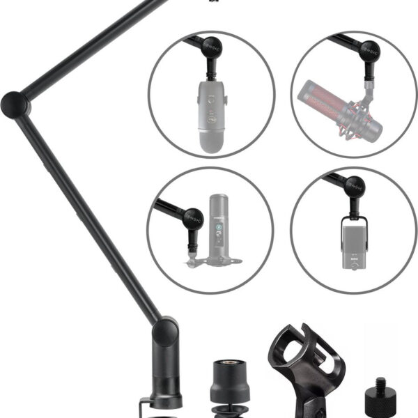 Sensic SA 20 Mikrofonarm ohne Mikrofon - Boom Arm - Mikrofonstativ - Mikrofonständer - Silent Movement