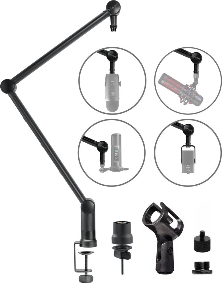 Sensic SA 20 Mikrofonarm ohne Mikrofon - Boom Arm - Mikrofonstativ - Mikrofonständer - Silent Movement