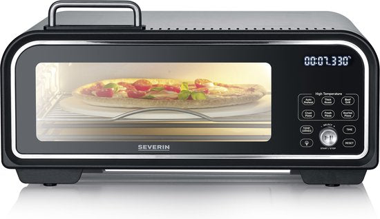 Severin PG Pizzaofen - 400°C in 5 Minuten - inkl. 30 cm Pizzastein Wohnen & Kochen