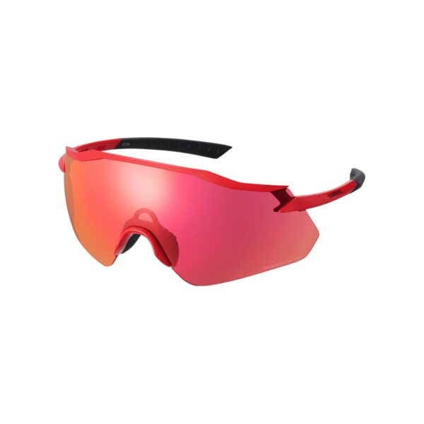 Shimano EQUINOX Metallic-Rot Ridescape Road Rennradbrille Fahrradbrillen