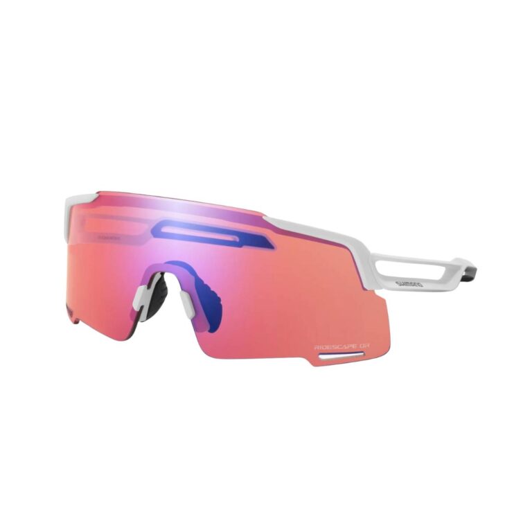 Shimano Equinox Weiße Brille mit Ridescape RD Gläsern Radfahren