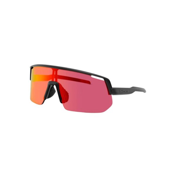 Shimano Technium L Brille Schwarz Rosa Linse Fahrradbrillen