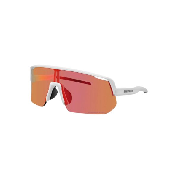 Shimano Technium L Brille Weiß Rosa Linse Fahrradbrillen