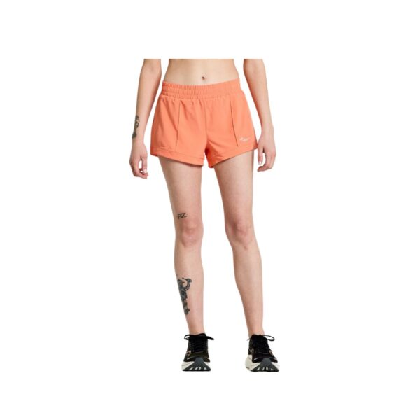 Short Saucony Outpace 3" Orange Damen