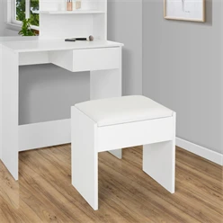 Sitzhocker mit gepolstertem Kissen und Bezug 40x43x29