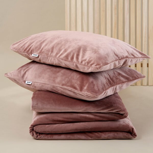 Sjumo Bettbezug - Seidenglatt - Blush Pink - 240 x 220 cm Wohnen & Kochen