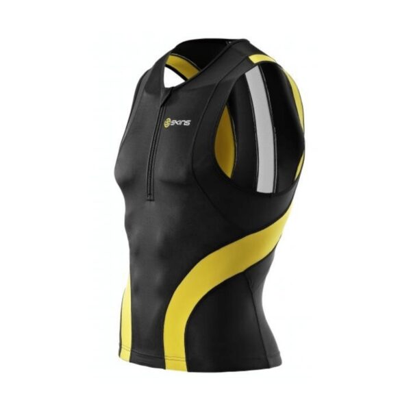 Skins Tri400 Kompressionstop Schwarz Gelb