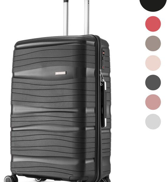 SKYCASES Travelin' Charm - 24-inch Medium Travel Suitcase - Zahlenschloss - 41x24x69 cm - 68L - Leicht