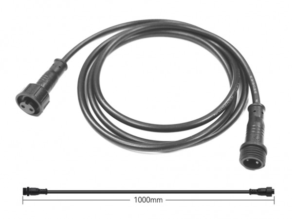 SL1-3W Verbindungskabel 1m schwarz IP65