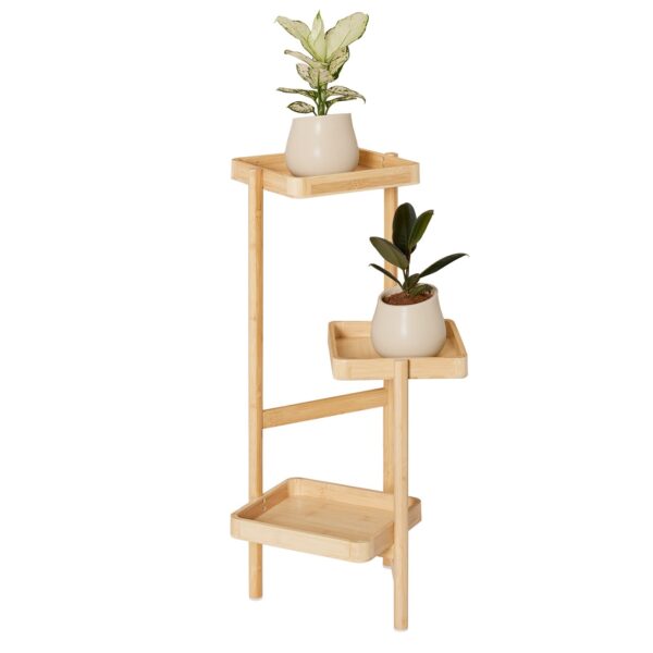 SoBuy STR12-N 3-lagiges Pflanzregal aus Holz - Bambus natur