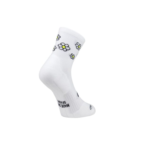 Socke Running Sporcks Marguerite White Weiß Gelb