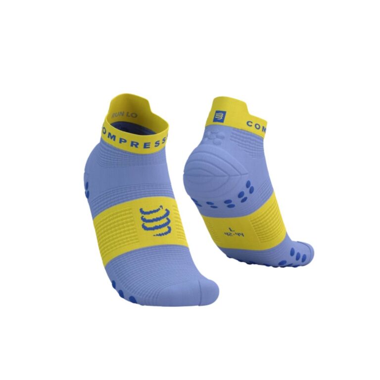 Socken Compressport Pro Racing v4.0 Run Low Lila Gelb