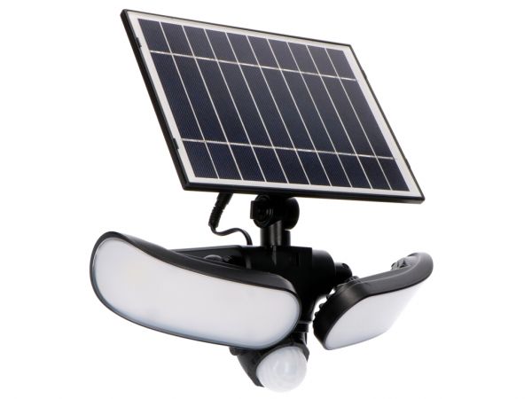 Solar LED Flutlicht mit Bewegungsmelder 10W 1000lm 5000K IP44