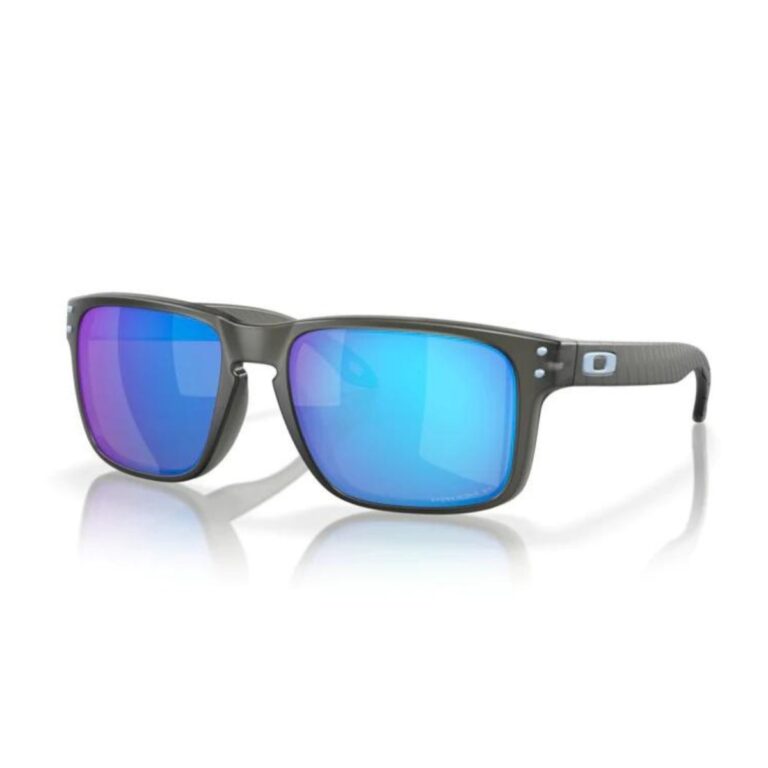 Sonnenbrille Oakley Holbrook Matte graue blaue Gläser Fahrradbrillen