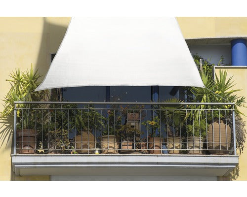 Sonnensegel FLORACORD Balkon HDPE creme 270x140cm Haus & Garten