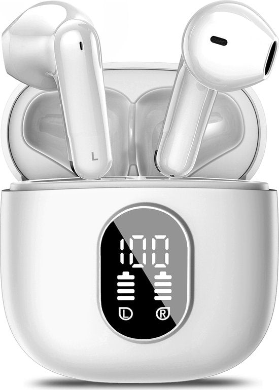 Soundtrex X-Pro Wireless Earphones - Bluetooth-Ohrhörer - Earpods kabellos - LED-Anzeige - Bluetooth 5.3 - Weiß Elektronik