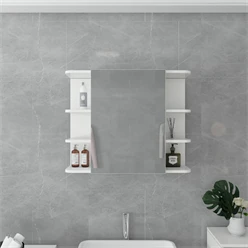 Spiegelschrank 80x64x21 cm Weiß ML-Design 6356