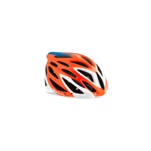Spiuk Zirion Orange Weißer Helm Fahrradhelme
