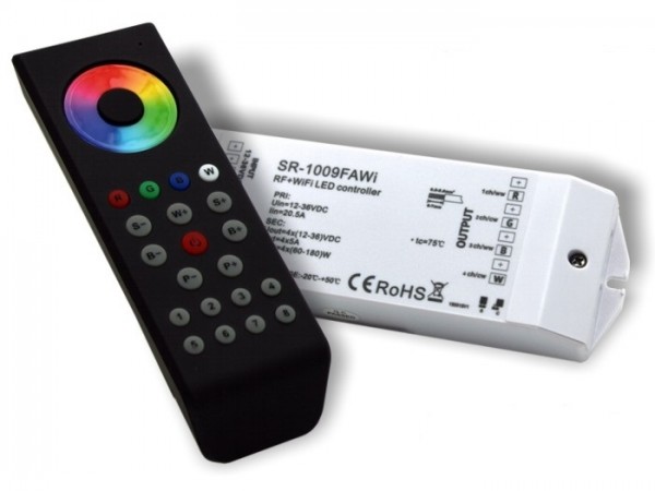 SR-1100WIFI-SET LED Controller Komplett-Set 4x5A inkl. SR1100MKII FB Schwarz