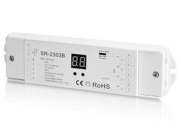 SR-2303B DALI LED Controller 4-Kanal 4x5A 12-36V