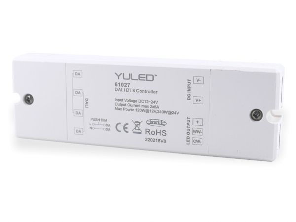 SR-2309S-CCT (DT8) DALI LED Controller 2-Kanal 2x5A 12-24V