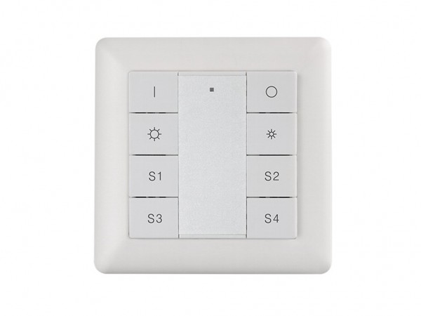 SR-2402-S4 DALI Wandschalter Dimmer 16 Szenen 55mm Maß
