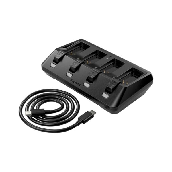 Sram E-Tap Axs Ladegerät 4 Anschlüsse Schwarz