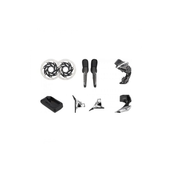 SRAM Red eTap AXS HRD FM für 2x12-fach Center Lock Schaltgruppenset Kompletter Pack