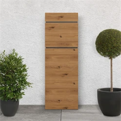 Standbriefkasten freistehend bis DIN A4 115 cm hoch Braun aus rostfreiem Stahl ML-Design 706
